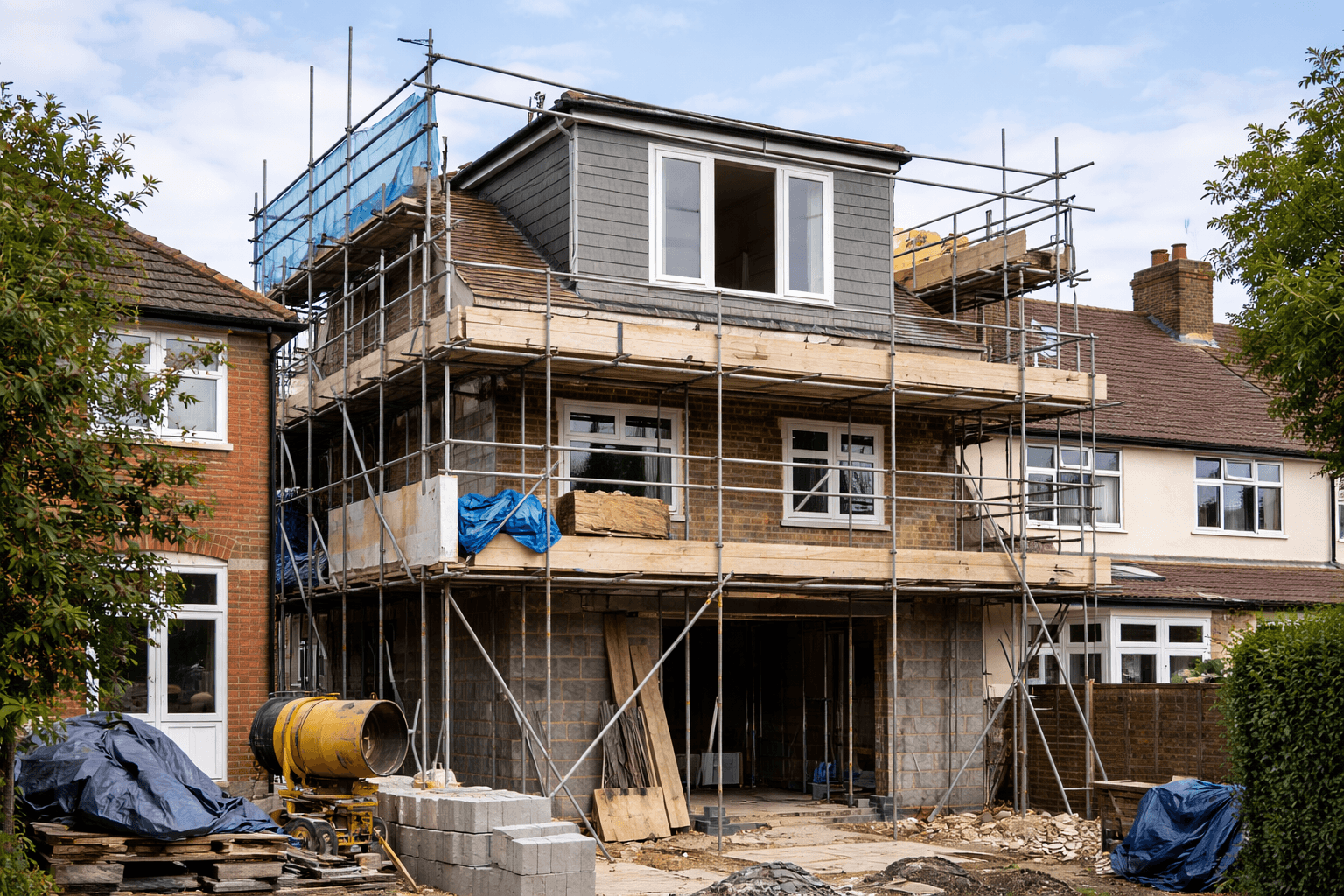 Loft Conversion & Dormer Scaffolding