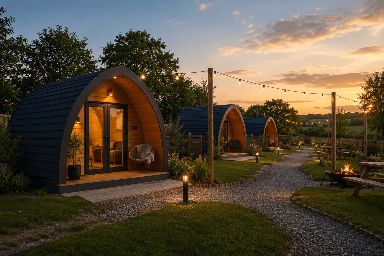 Glamping Pods & Holiday Let Developments project